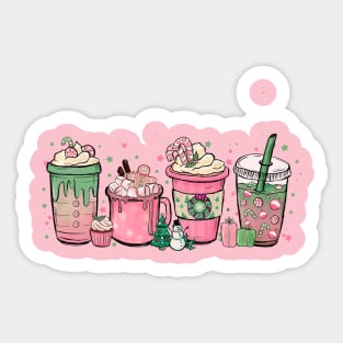 Christmas Chocolate Coffee Sticker